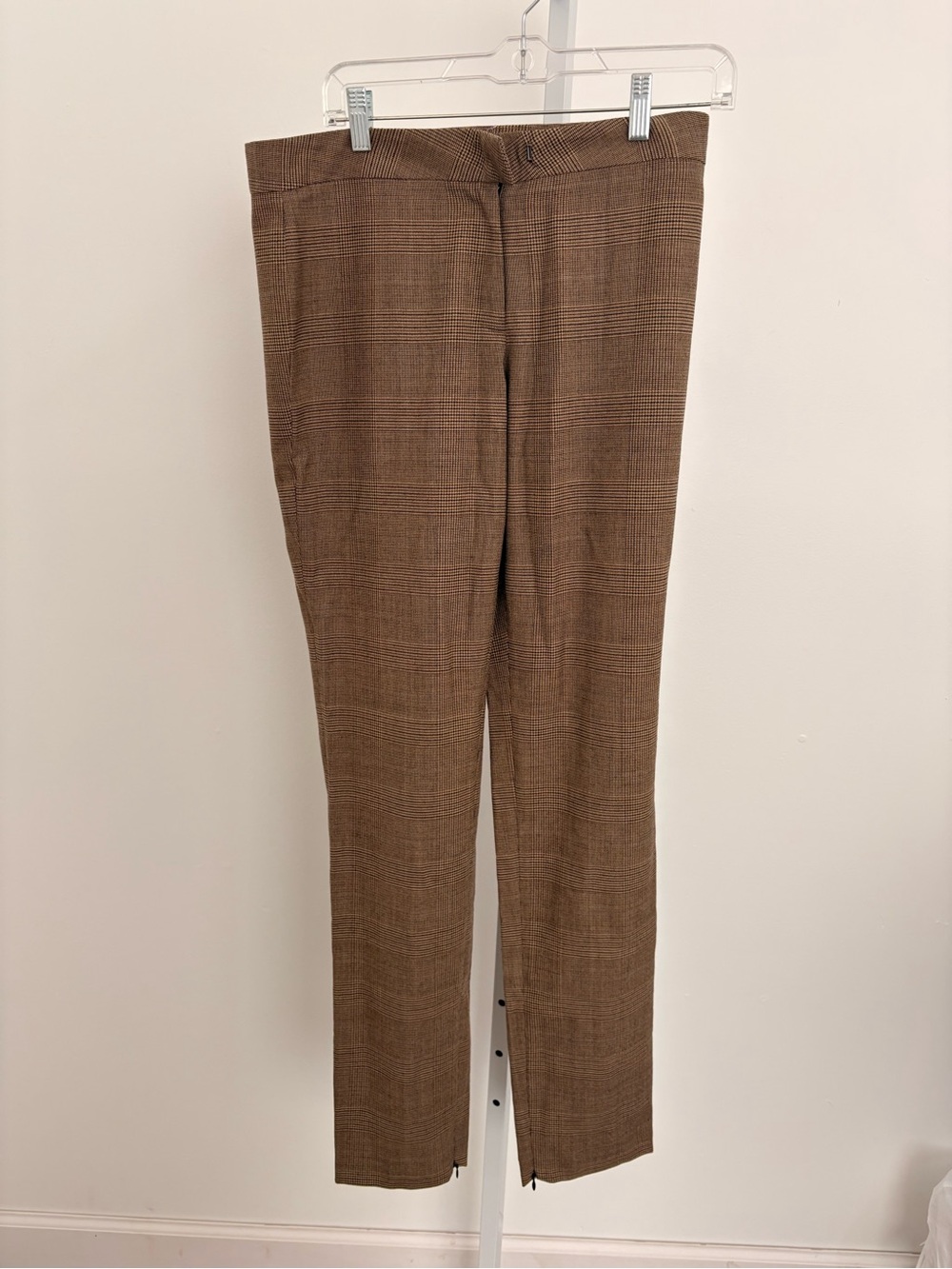 rag & bone Tan and Brown Checked Trousers